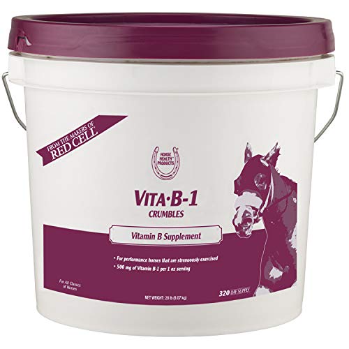 Farnam Horse Health Vita B-1 Crumbles Supplement for Horses, Supports optimal muscle activity and metabolism for performance, 20 pounds, 320 day supply - Image 1