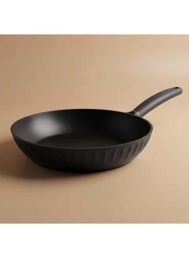 ROBUST aluminum frying pan, 24 cm, plastic handle, Teflon interior - dark gray - Image 1