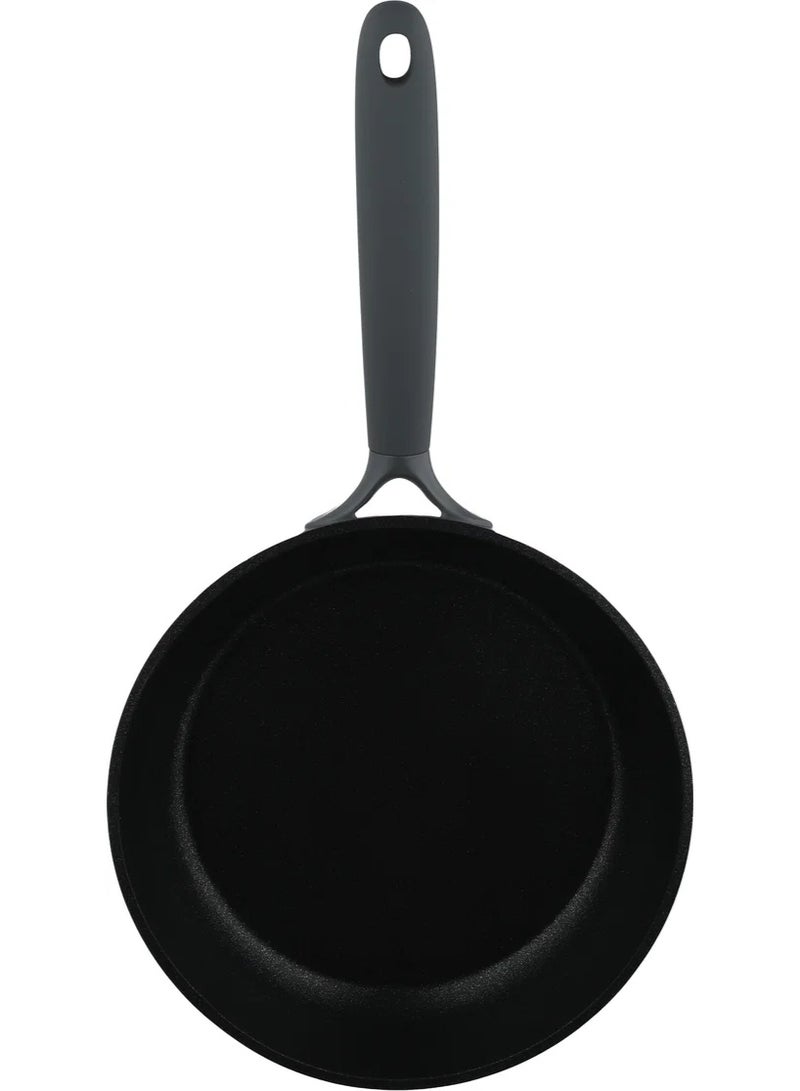 ROBUST aluminum frying pan, 24 cm, plastic handle, Teflon interior - dark gray - Image 4