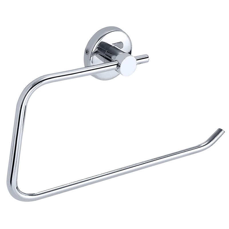 Tukzer Wall Mounted Stainless Steel Towel Holder | Dust-Proof, Waterproof | Square Shape Holder/Hanger for Bathroom, Kitchen, Washroom - Silver - Image 1