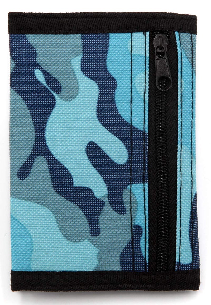 JONYEE Kids Wallet for Boys and Girls, Novelty Wallet for Boys Ages 5-7, Camo Teen Wallet for Kids Birthday Gifts (Blue) - Image 2