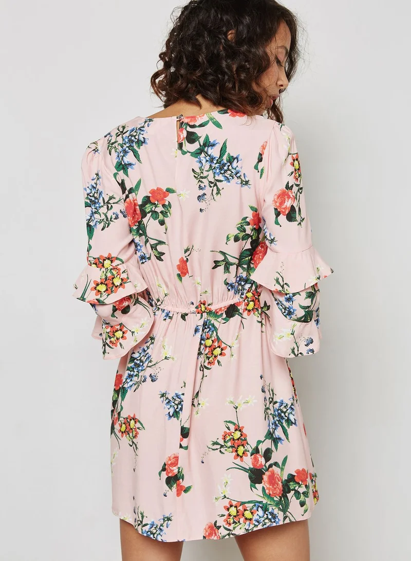 Miss Selfridge Petite Floral Print Skater Dress