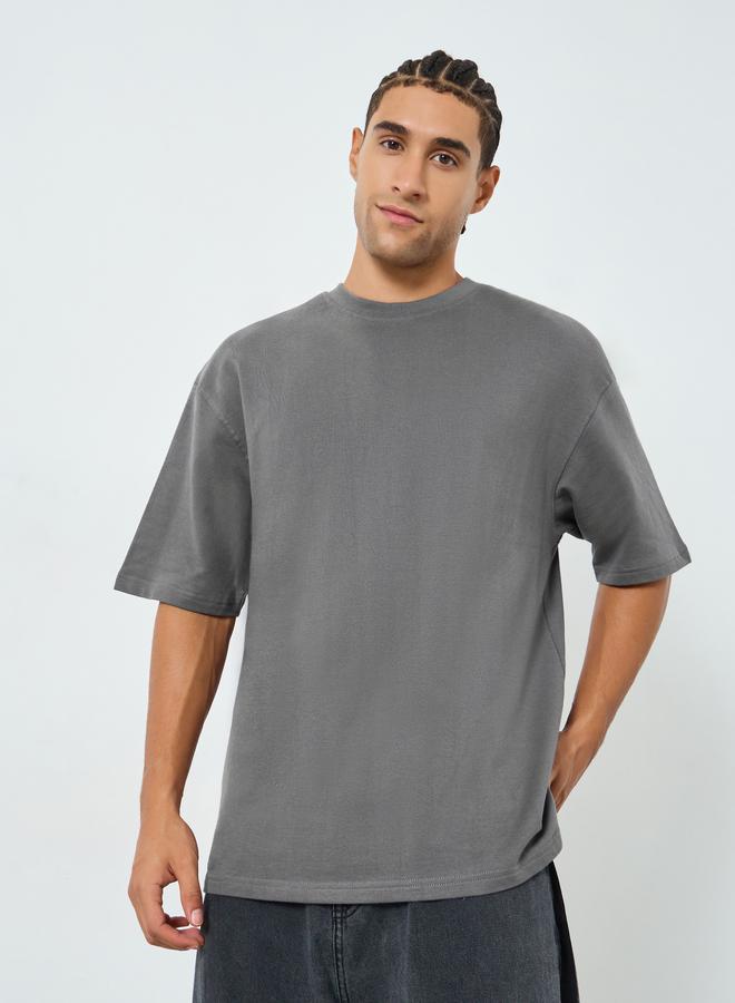 Styli Men Oversized Back Printed T-Shirt - Image 1