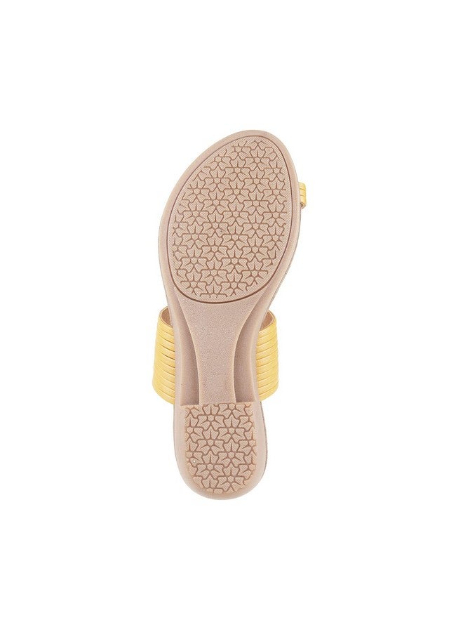 موتشي حذاء موتشي نسائي من مادة صناعية باللون الأصفر (مقاس (7 المملكة المتحدة (40 الاتحاد الأوروبي)) - Image 4