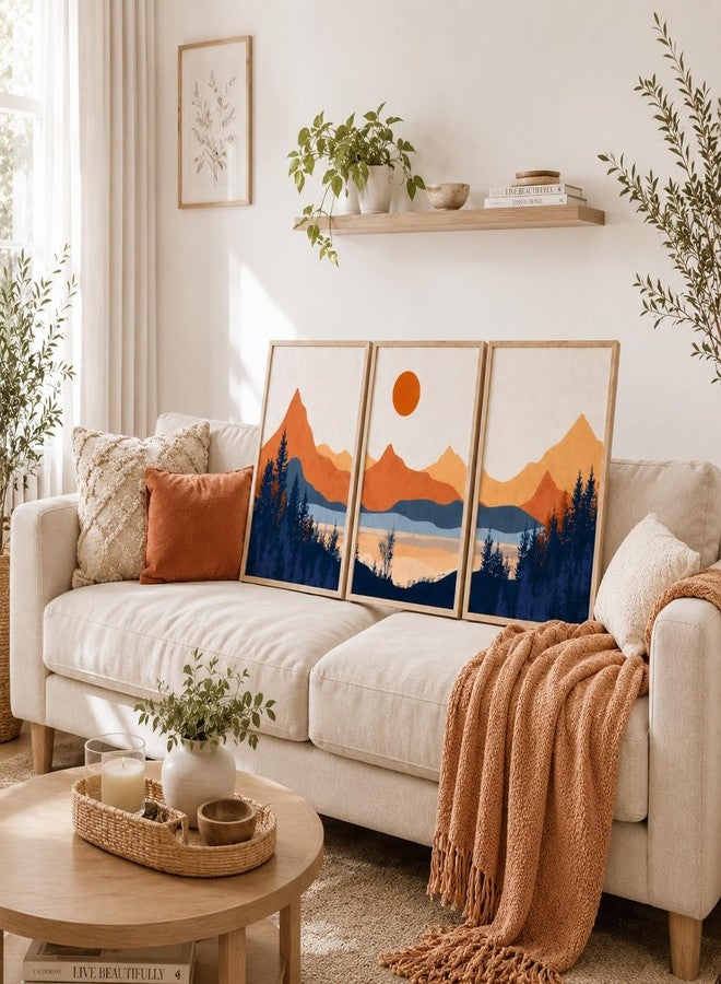 Artsense Modern Landscape Wall Art for Living Room, Bedroom & Office Decor | Premium Artwork Print | Contemporary Nature Inspired Design | Ready to Display Home Decoration (A, 12X18 INCHES) - Image 3