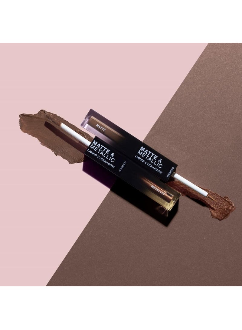 Collection Matte & Metallic Liquid Eyeshadow Roof Taupe Bar & Skyline - Image 4