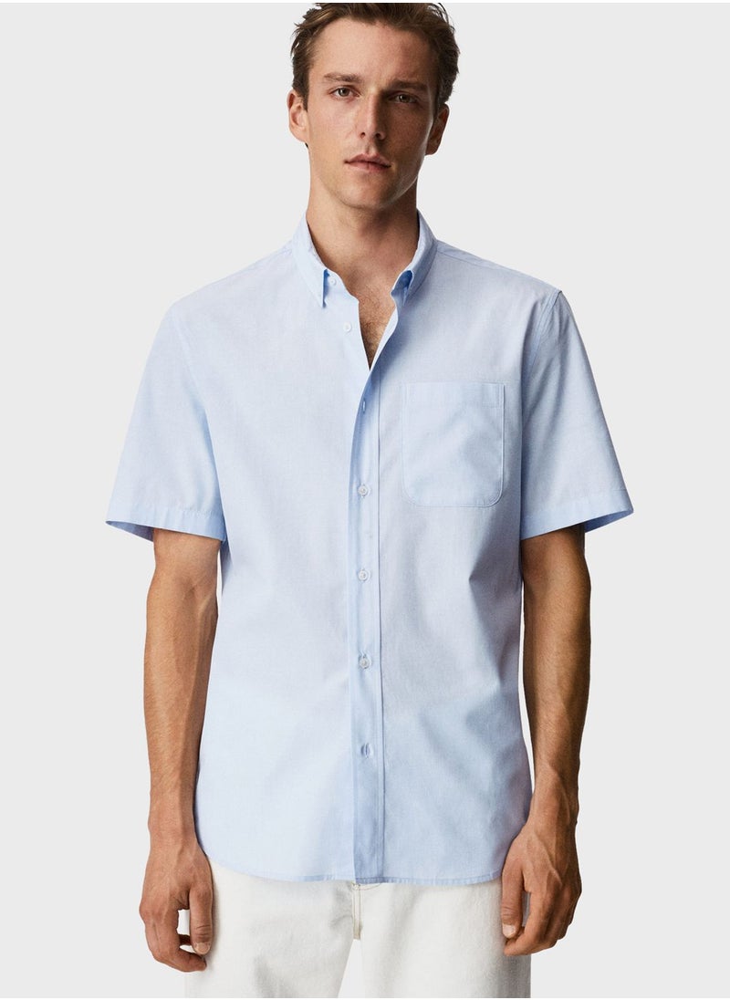 Mango Man - Button Down Regular Fit Shirt - Image 1