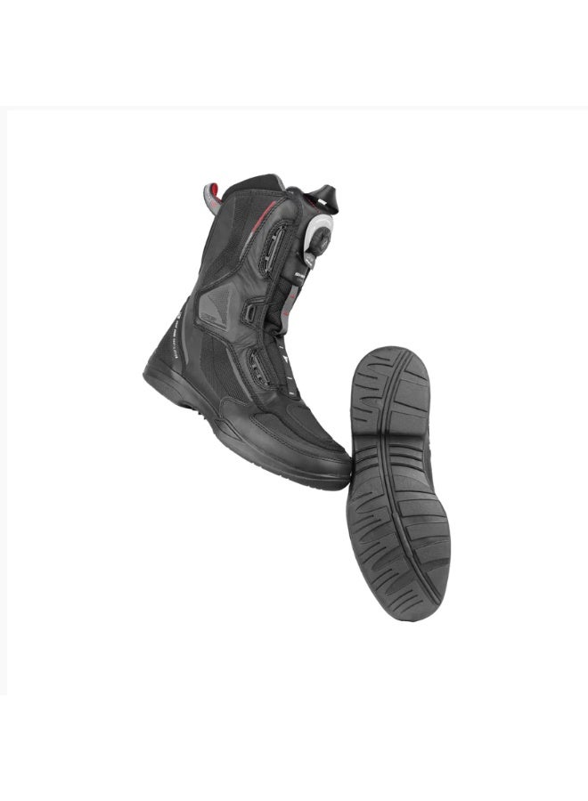 SHIMA Adventure Strato Men Waterproof Leather Touring Motorbike Boots Black - Image 1