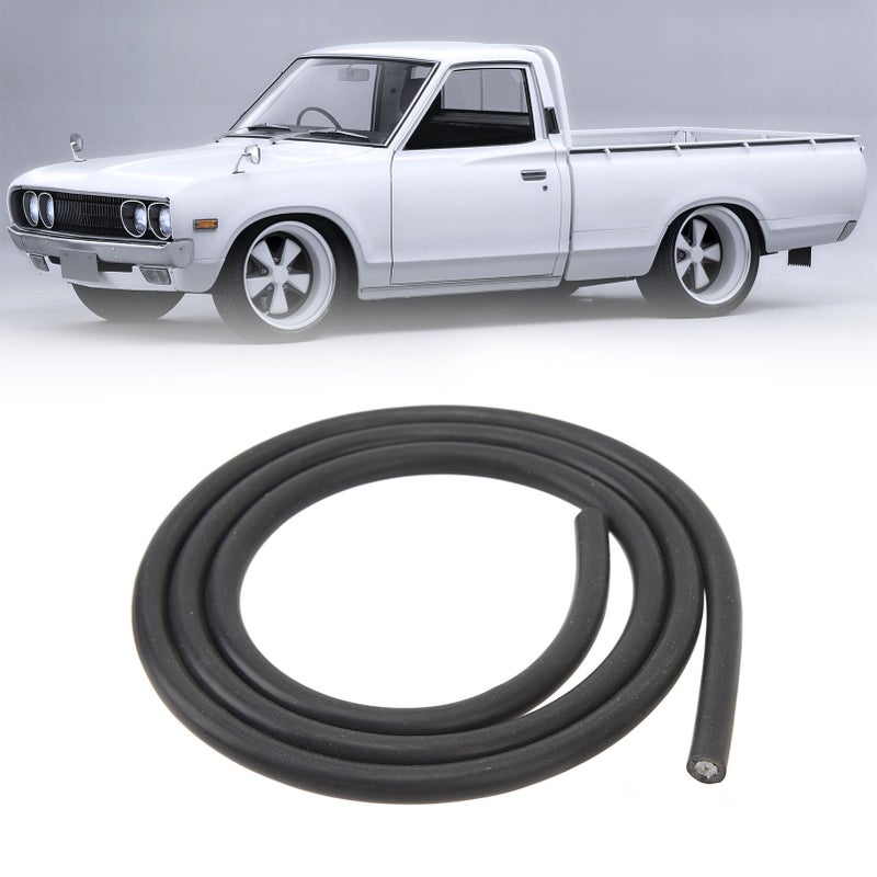 7mm Ignition Cable 1M Length PVC Sheathed Insulated Copper Core Ignition Cable for Car Motorcycle Engine Black - Image 1
