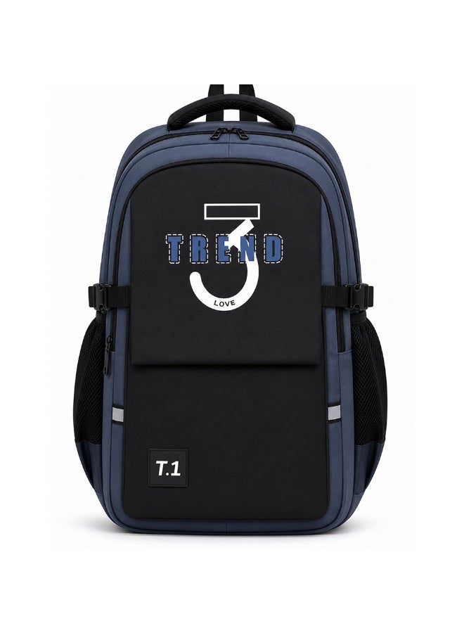 20 Inch School Backpack for Boys and Girls, Multi-Compartment, Multiple Zipper Compartments, Side Mesh Bottle Pockets and Carry Handle 50H*33.5W*15.5D CM