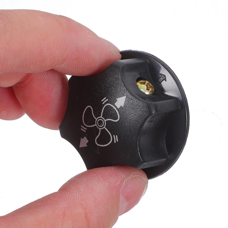 Industrial Cooling Fan Speed Control Knobs Black Plastic 10pcs Universal Rotary Switch Set - Image 5