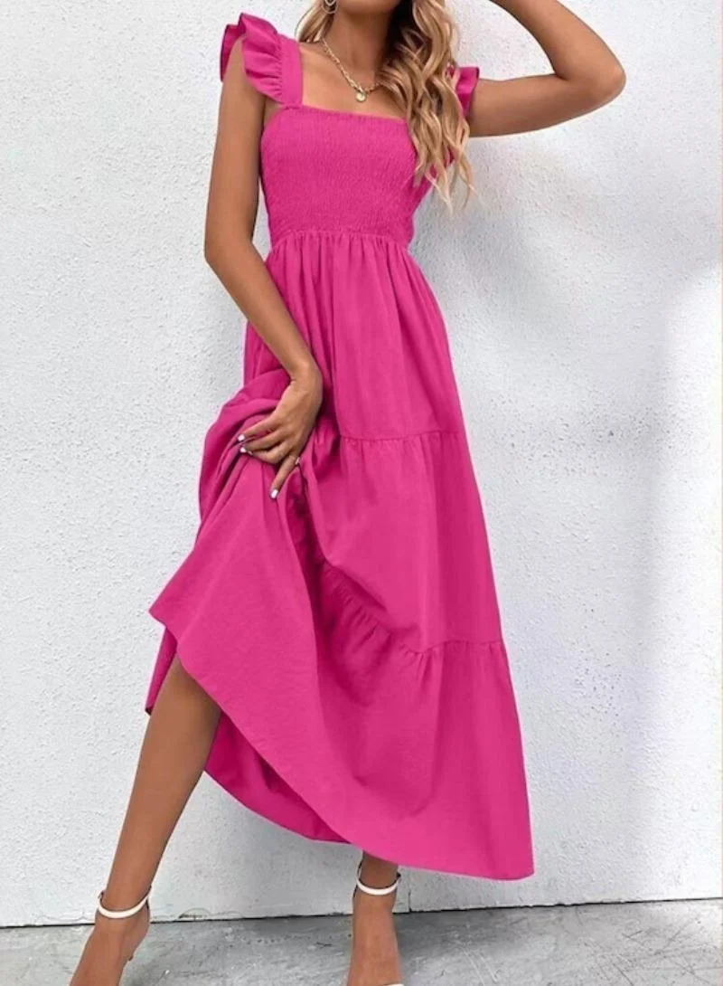 YUNIQEE Ruffled Tiered Dress