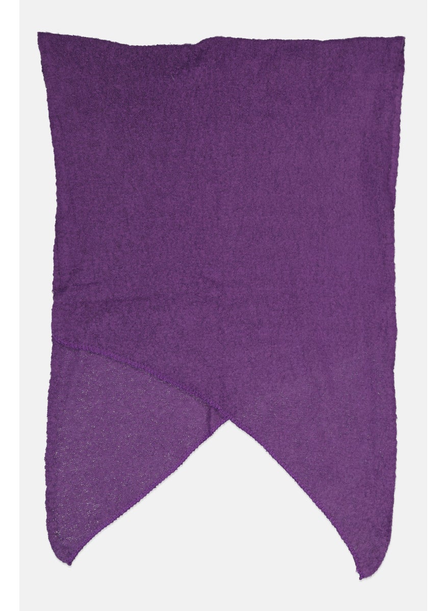 London Fog Women Textured Scarf 172 x 75 cm, Purple  - Image 2
