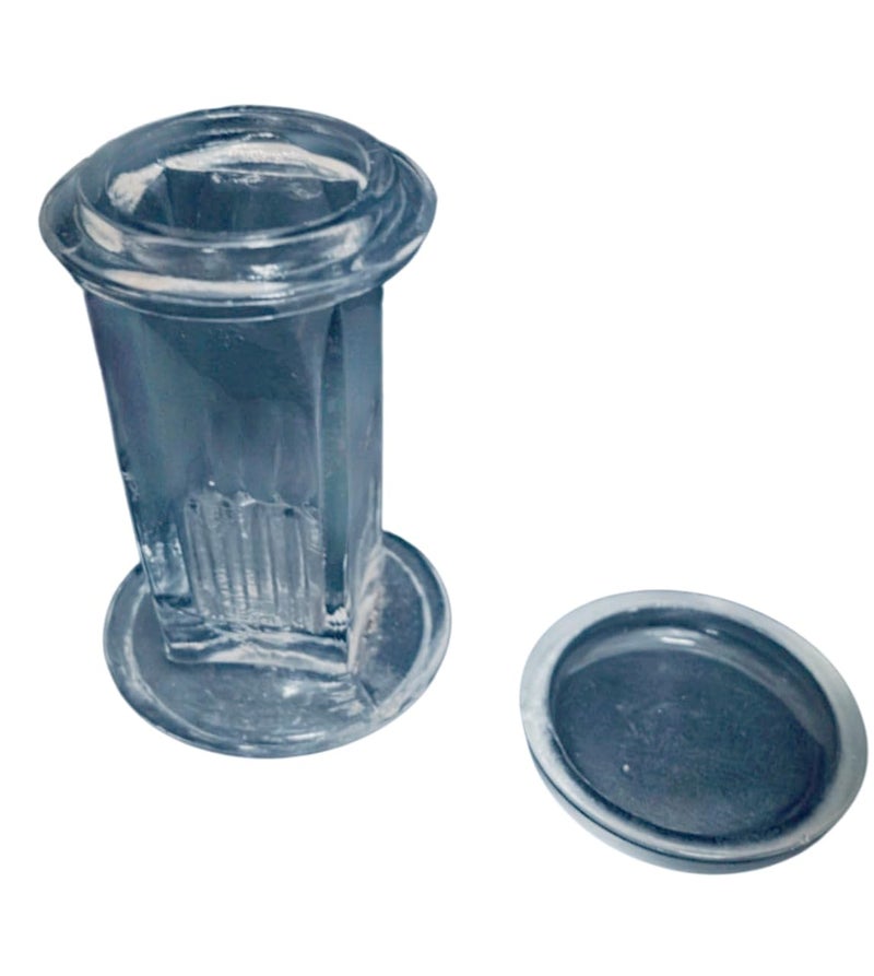 AI AI-Coplin Jar for 5 slides/Soda Glass with Glass Lid/Staining Jar used for Chemistry/Cylindrical in shape/Round Glass Coplin Jar/Scientific and Laboratory Product  - Image 5