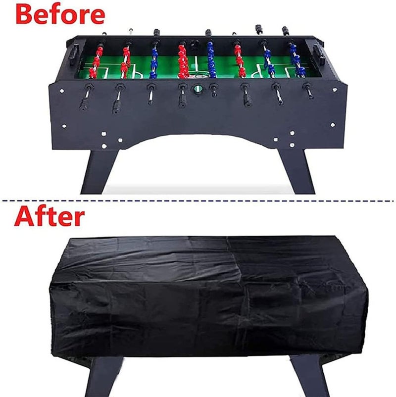 YaLiyA Waterproof Foosball Table Cover Folding Soccer Dustproof Moisture Resistant Rectangular Furniture Protection Case Durable Oxford Billiard Game - Image 2