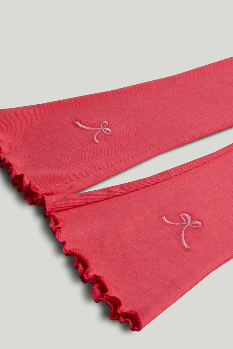 مذركير بنطلون ضيق مضلع بفتحة عند الساق عبوتين