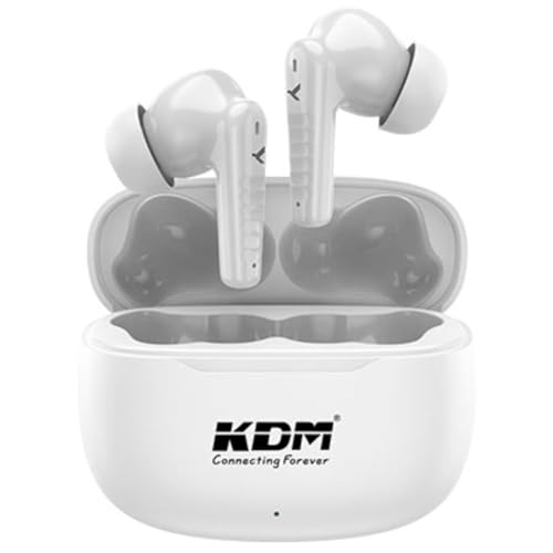 KDM – Z1 Inairpods Truly Wireless in Ear Earbuds with 30hrs Playtime, Voice Assistan, Low Power Consumption IC, Low Latency, Buds TWS, White - Image 1