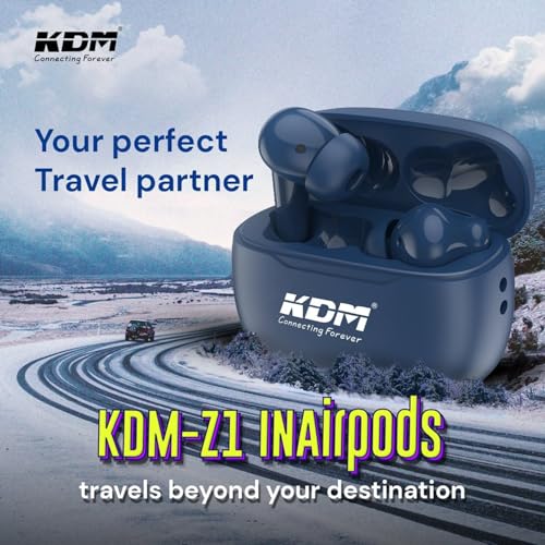KDM – Z1 Inairpods Truly Wireless in Ear Earbuds with 30hrs Playtime, Voice Assistan, Low Power Consumption IC, Low Latency, Buds TWS, White - Image 2
