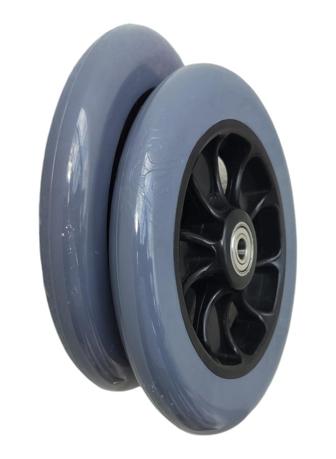 eOnekart 6 Inch Front Caster Solid PU Wheel Replacement for Wheelchairs, Rollators & Walkers | With Bearing (Pack of 2) - Image 4