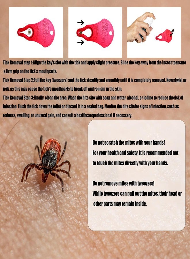 XuanShiTangMen Tick Remover Tool 3 Pack – Portable Tick Key for Pets, Dogs, Animals, and Humans – Quick & Safe Tick Removal Tool – Essential Outdoor Camping Gear for Easy and Reliable Use - Image 3