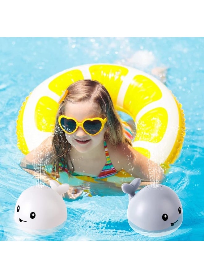 GIGILLI 2024 Upgraded Baby Bath Toys, Rechargeable Light Up Bath Toys for Kids 1-3 Babies 6-12 12-18 Months, Whale Sprinkler Spray Fountain Water Pool Bathtub Toys Toddlers Infant 1 2 3 4 5, Baby Shower Toys - Image 3