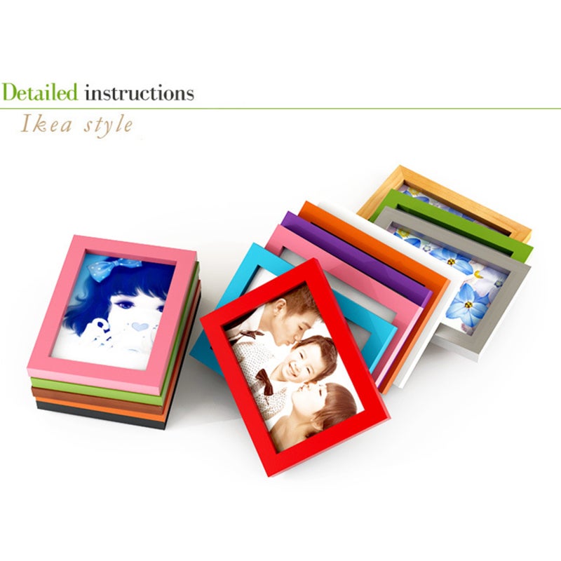 Wooden Picture Frame: Coffee Color, Easy Opening Tabs, Dual Installation Ways - Tabletop Photo Display for Home Office Wall Desk Decoration - Image 4