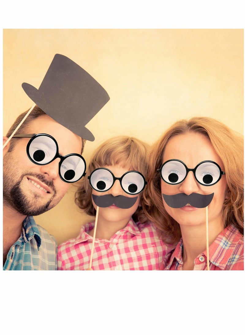 KASTWAVE Eyes Glasses Funny Glasses Funny Shaking Costume Eyes Glass Novelty Shades Funny Eyewear Funny Accessories for Party Favor Men Kids 3 Pieces - Image 5