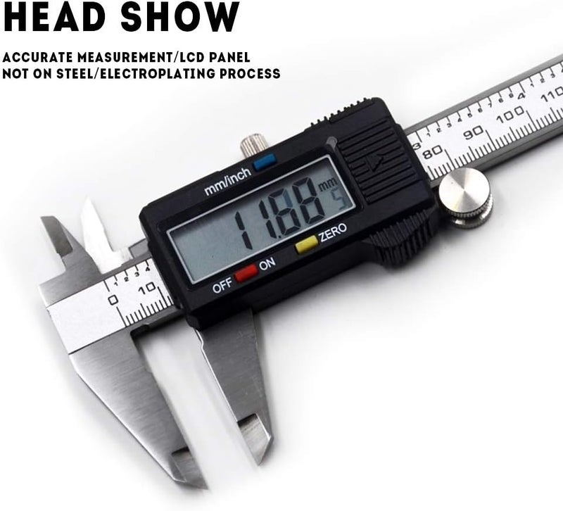 Oudtinx Electronic Digital Caliper with Extra Large LCD Screen | 0-8 Inches | Inch/Millimeter Conversion - Image 5