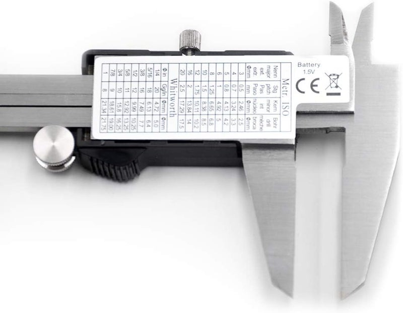 Oudtinx Electronic Digital Caliper with Extra Large LCD Screen | 0-8 Inches | Inch/Millimeter Conversion - Image 4