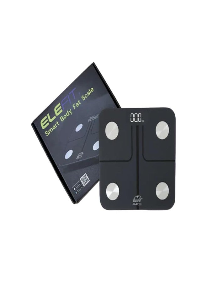 EleFit Smart Bluetooth Body Fat Scale | Digital Weight Scale with Bright LED Display | 14 Body Composition Metrics for Fitness, Health & Wellness Tracking - Image 2