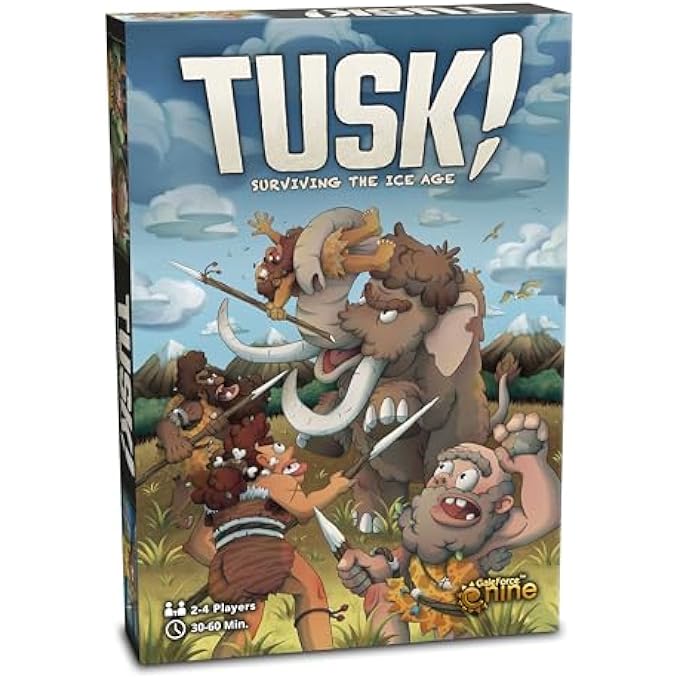 Gale Force Nine 9 TUSK Surviving The Ice Age  Strategy Board Game Ages 10 3060 Min 24 Players - Image 1
