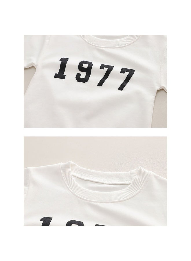 LITTLE SURPRISE BOX Brown & Cream 1977 Designed 3 Pcs Varsity Jacket Styled Track Suit Set For Toddlers And Kids  - Image 3