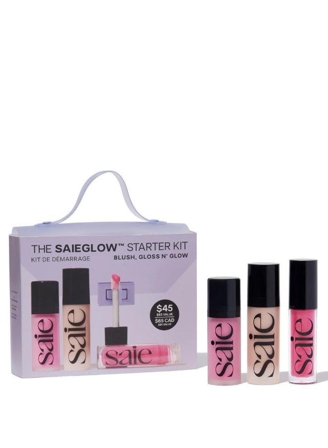Saie The Glow Set (Blush, Lip, and Highlighter – 3 Pieces) - Image 1