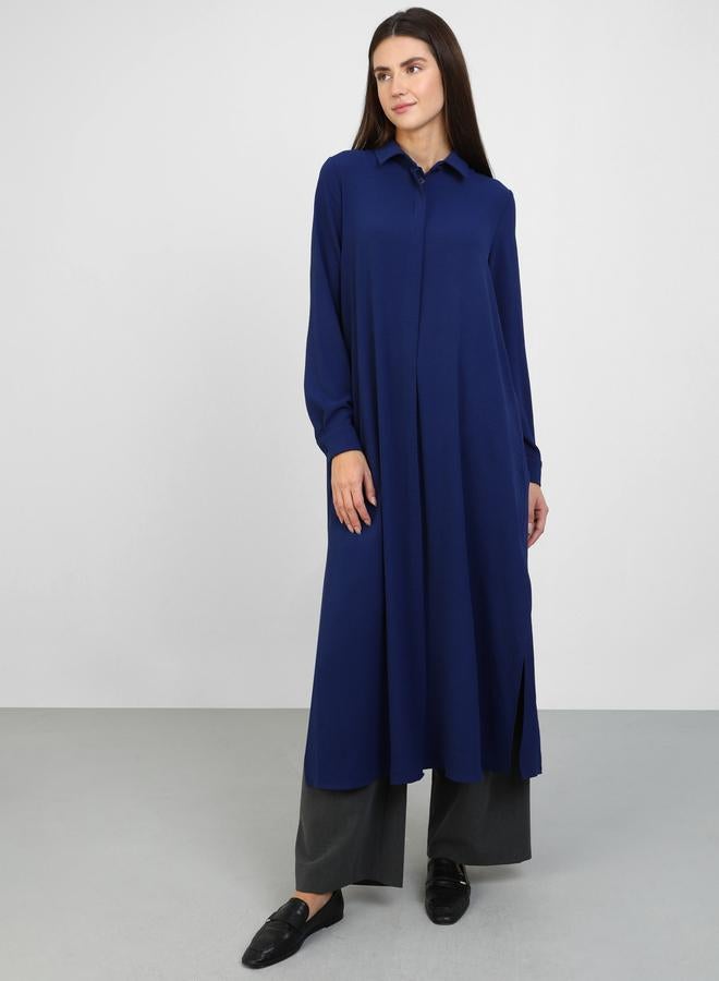 رفقة من مودانيسا تونيك طويل نسائي أزرق داكن - Image 1