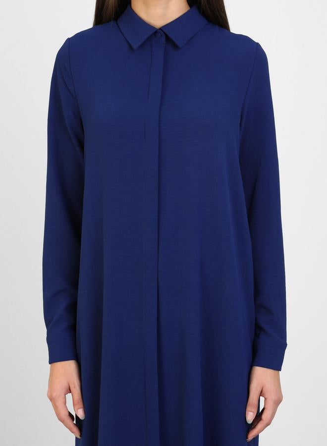 رفقة من مودانيسا تونيك طويل نسائي أزرق داكن - Image 4