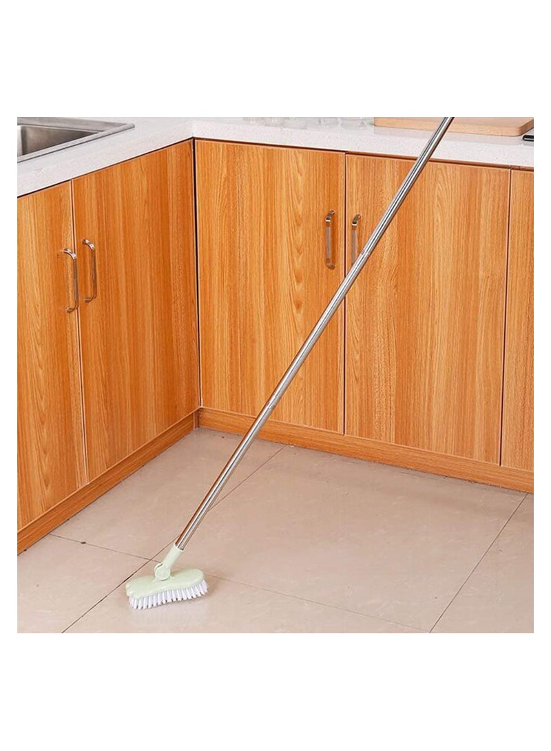 KASTWAVE Floor Scrub, Floor Scrub Brush Bathroom Bathtub Shower Tile Grout Scrubber Rotatable Handle Indoor Kitchen Push Broom Scrubbing Cleaning Brush  - Image 5