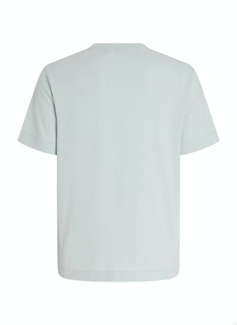 CALVIN KLEIN Calvin Klein Men's T-Shirt - Short Sleeves - Sportswear - Cotton , Grey  - Image 4