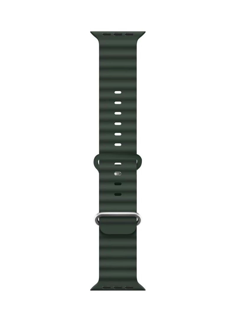 Ocean Band Compatible With Apple Watch 49mm 45mm 44mm 42mm 41mm 40mm 38mm For Women Men Breathable Waterproof Soft Silicone Sport Strap
