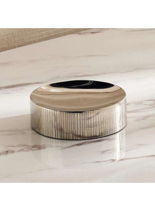 Pan Home صحن صابون معدني ميتور بقطر 10.5×3.5 سم - فضي - Image 5