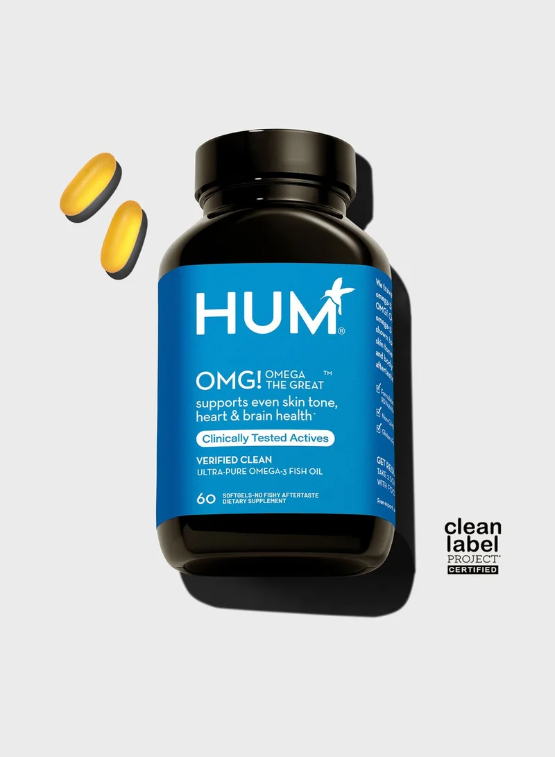 Hum Nutrition Omg! Omega The Great - Triple Omega 3 Fish Oil