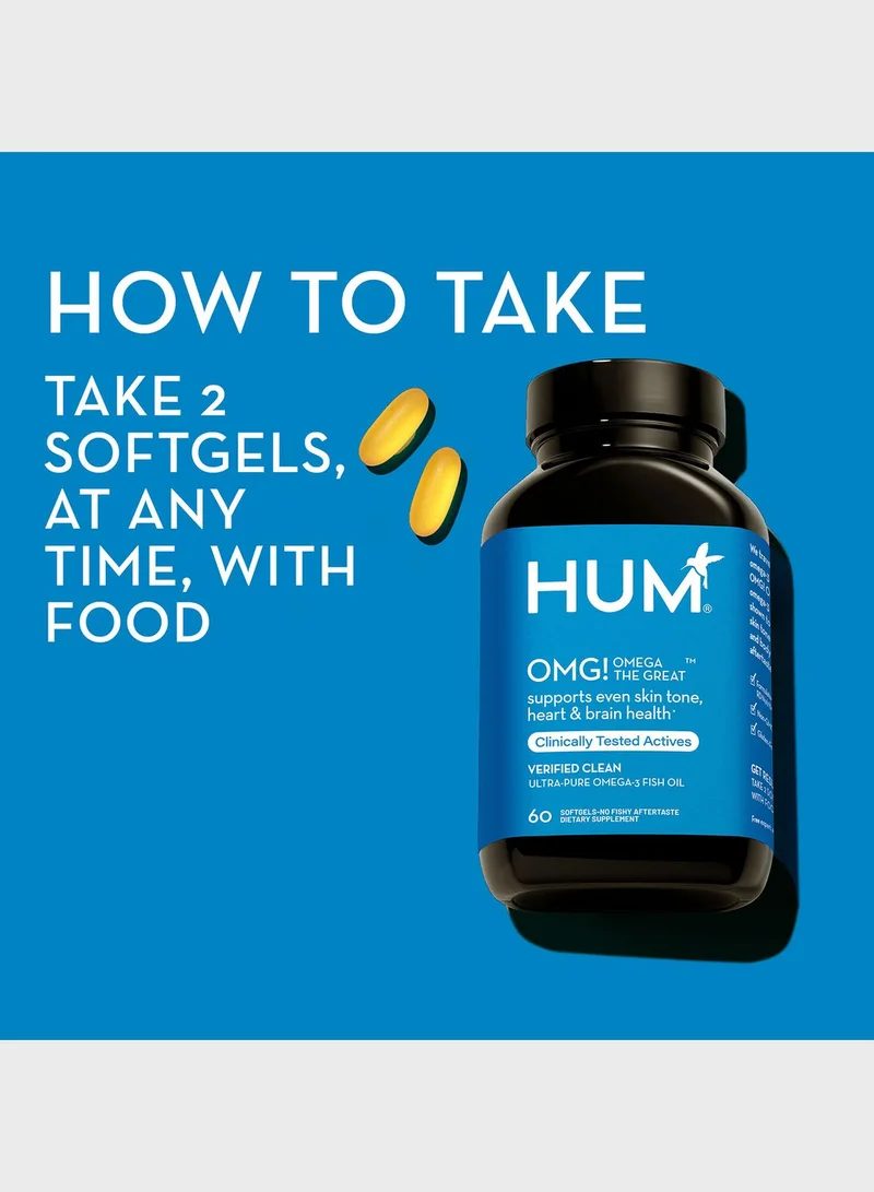 Hum Nutrition Omg! Omega The Great - Triple Omega 3 Fish Oil