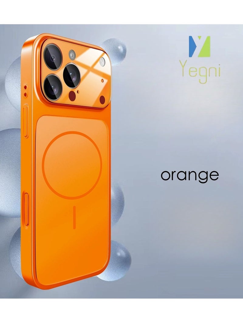 Yegni Compatible with iPhone 17 Pro and iPhone 17 Pro Max Skin-feel phone case with frosted glass and magnetic lens attachment - Image 2