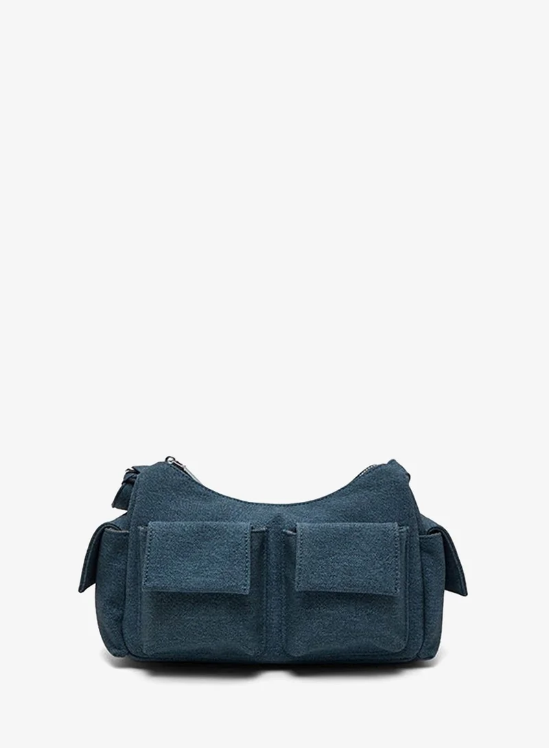 Pockets Detail Shoulder Bag