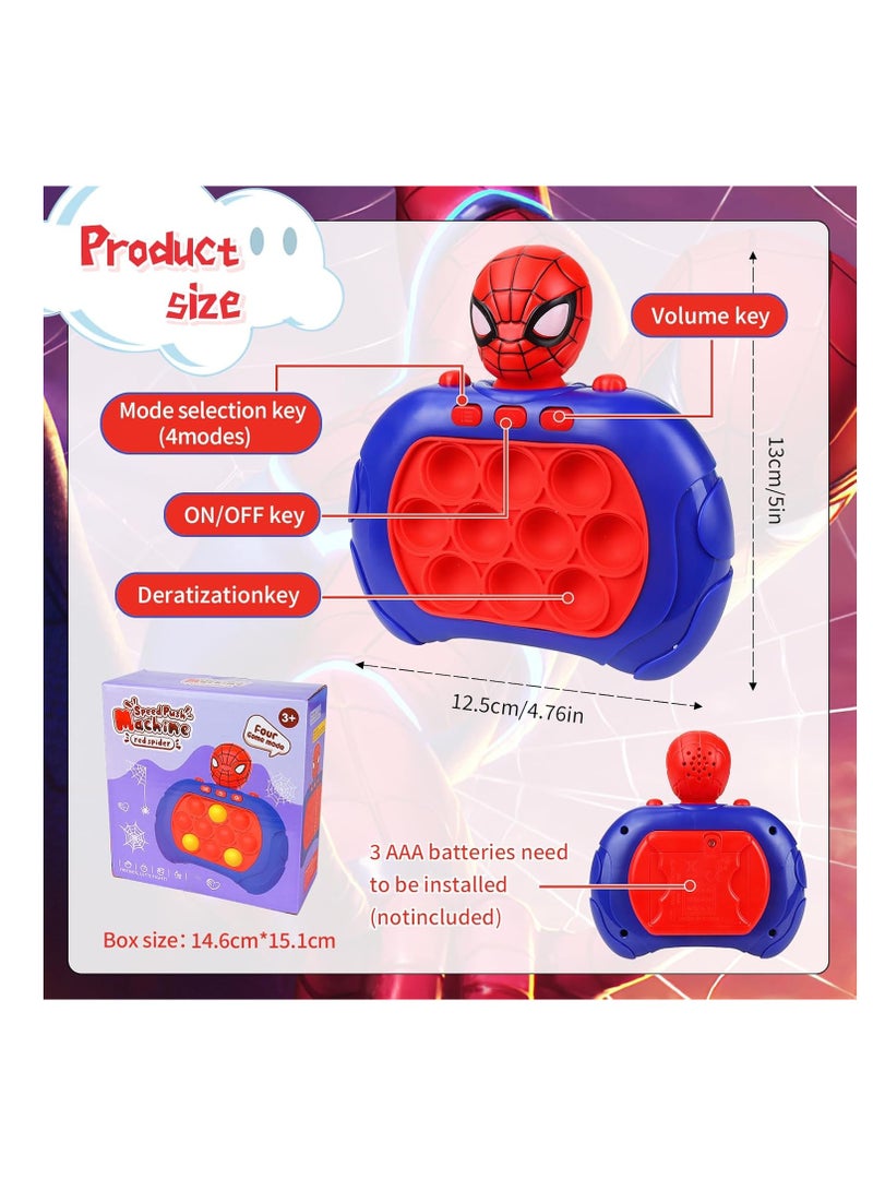 لعبة الدفع السريع فيدجيت بوب ات الإلكترونية المضيئة، لعبة فقاعات بوش بوب بتصميم جهاز تحكم، لعبة بوب ات للتطوير المبكر وتنمية المهارات للأطفال والكبار - Image 2