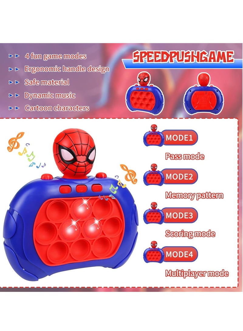 لعبة الدفع السريع فيدجيت بوب ات الإلكترونية المضيئة، لعبة فقاعات بوش بوب بتصميم جهاز تحكم، لعبة بوب ات للتطوير المبكر وتنمية المهارات للأطفال والكبار - Image 3