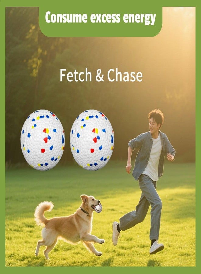 SYMHOBBY 3Pcs Indestructible Dog Tennis Balls for Small Dog Chewers 1.97inch Durable Bouncy Floating Interactive Dog Toys with Dog Pull Ring - Image 3