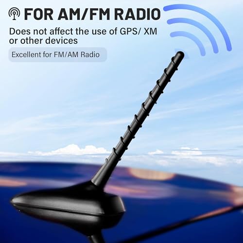 Anina 7 Inch Antenna Mast for 1998-2022 Nissan Pathfinder Rogue Altima 350Z Infiniti EX35 FX35 FX45 QX70 QX60 JX35 Spiral Replacement Antenna - Image 2