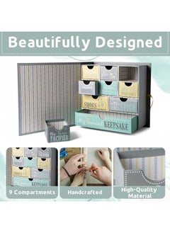 VOTUM Votum Baby Keepsake Box for Treasured Memories, Moon & Stars  - Image 2