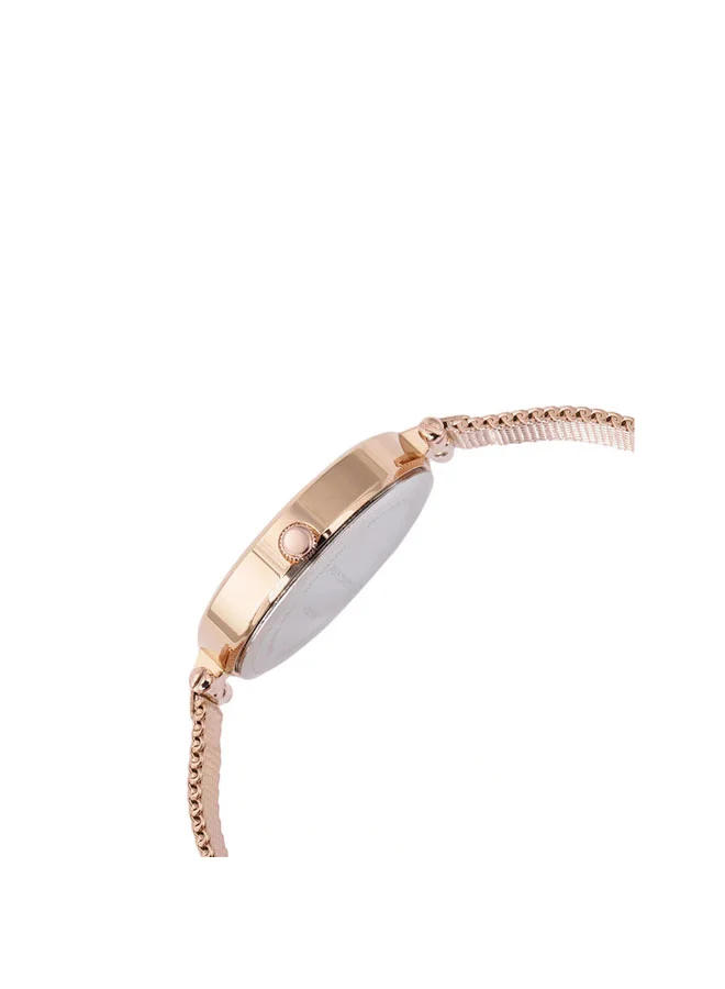 فرنش كونكشن 34mm Women's Quartz Watch with Silver Dial