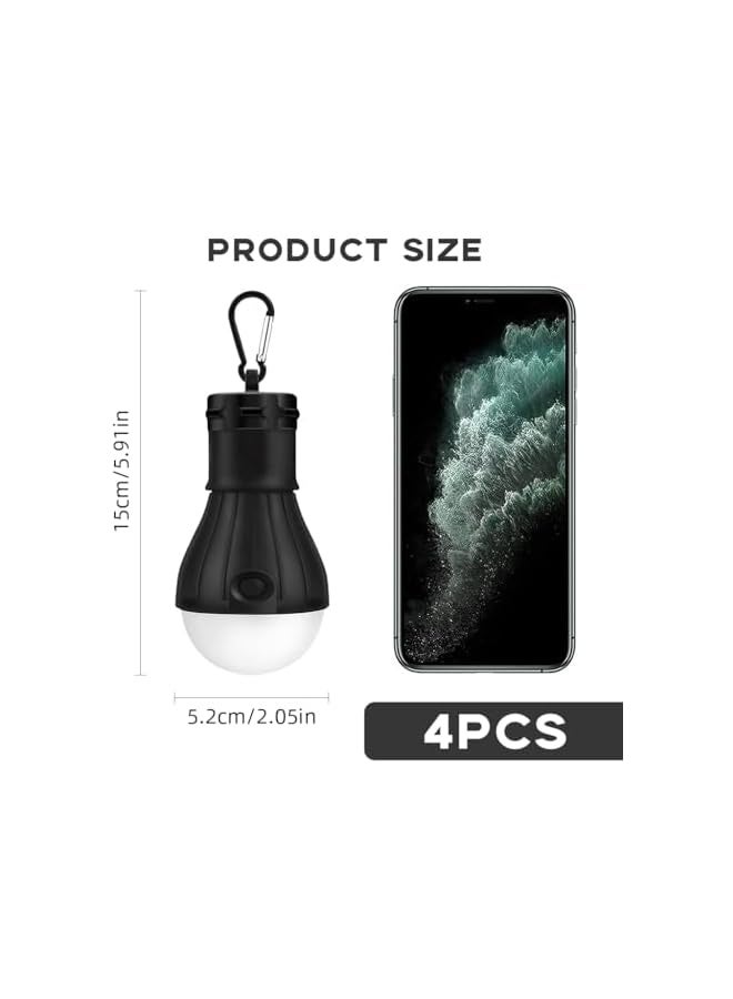 erorex Camping Lantern, Portable LED Camping Lanterns, with 2 Brightness and Flash Mode LED Tent Light, IPX5 Waterproof LED Lantern for Outages, Outdoor and Fishing(4PCS) - Image 2